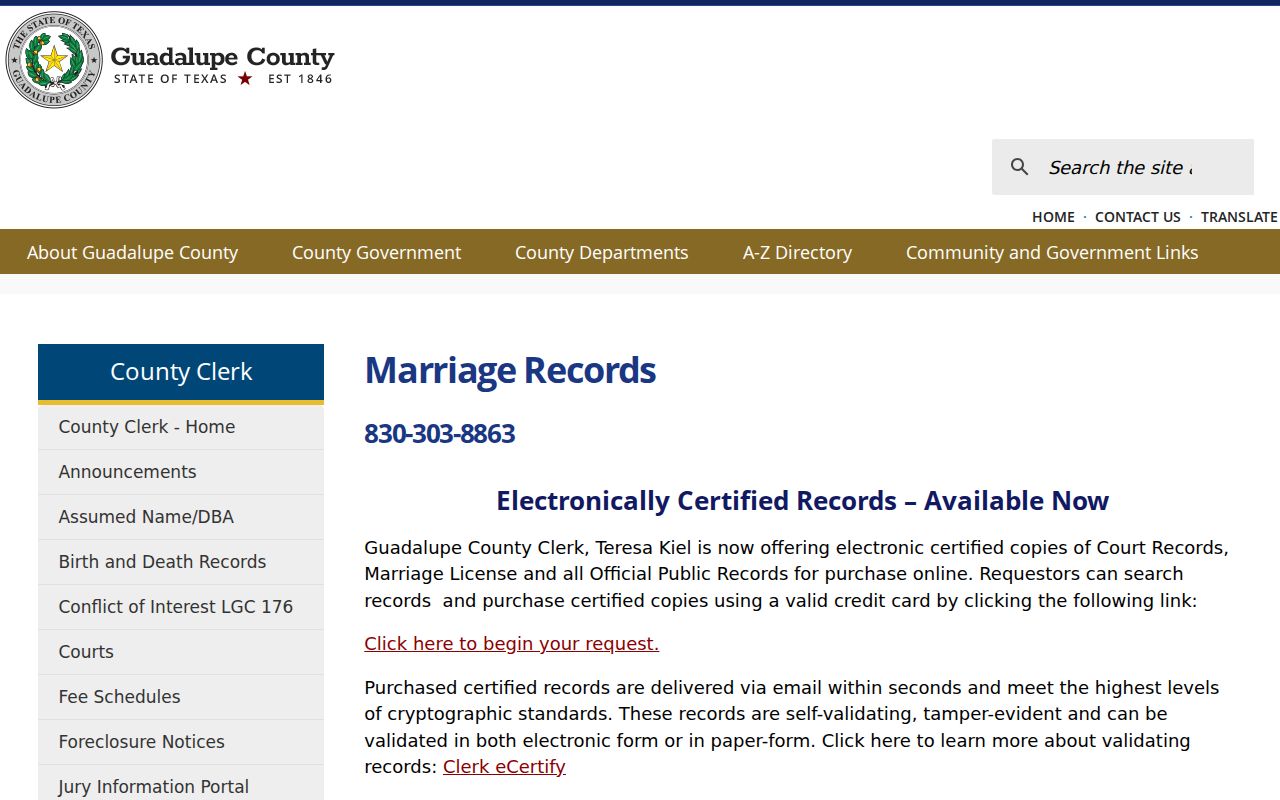 Schertz previous residents Guadalupe County certified-record access