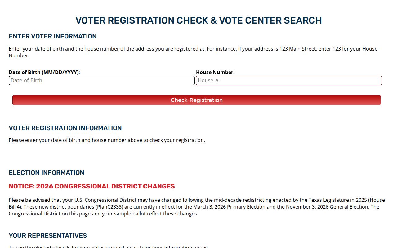 Schertz resident lookup through the Bexar County voter search