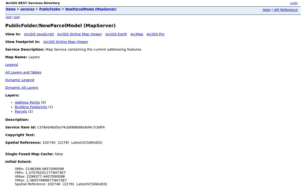 Schertz street directory GIS parcel and address layer viewer